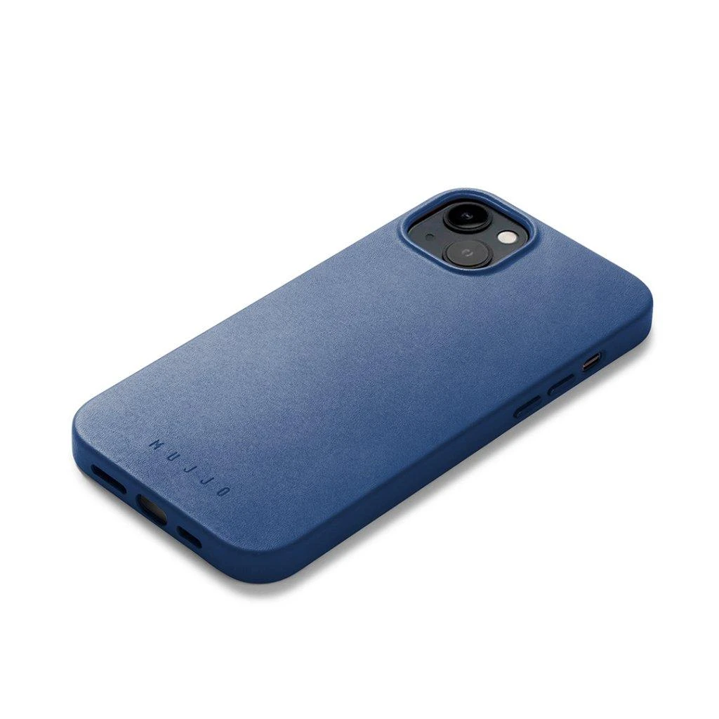 Mujjo Full Odinis dėklas with MagSafe for iPhone 14/15 Plus - Monaco Mėlyna