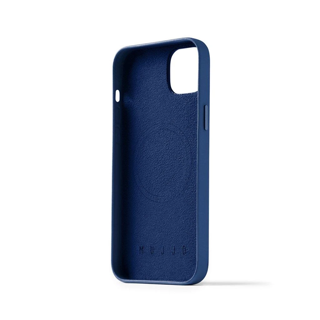 Mujjo Full Odinis dėklas with MagSafe for iPhone 14/15 Plus - Monaco Mėlyna