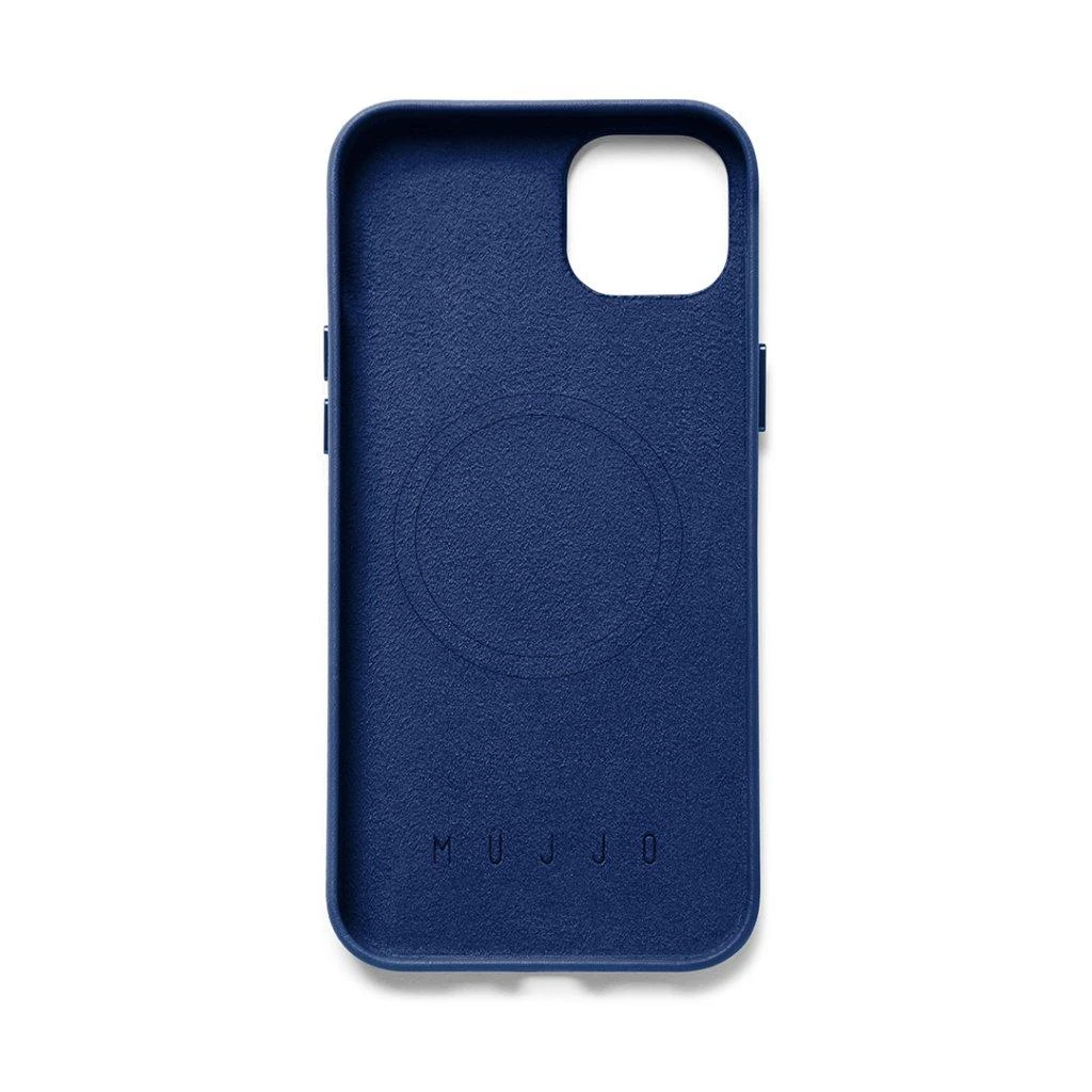Mujjo Full Odinis dėklas with MagSafe for iPhone 14/15 Plus - Monaco Mėlyna
