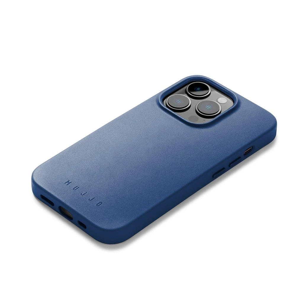 Mujjo Full Odinis dėklas with MagSafe for iPhone 14 Pro - Monaco Mėlyna