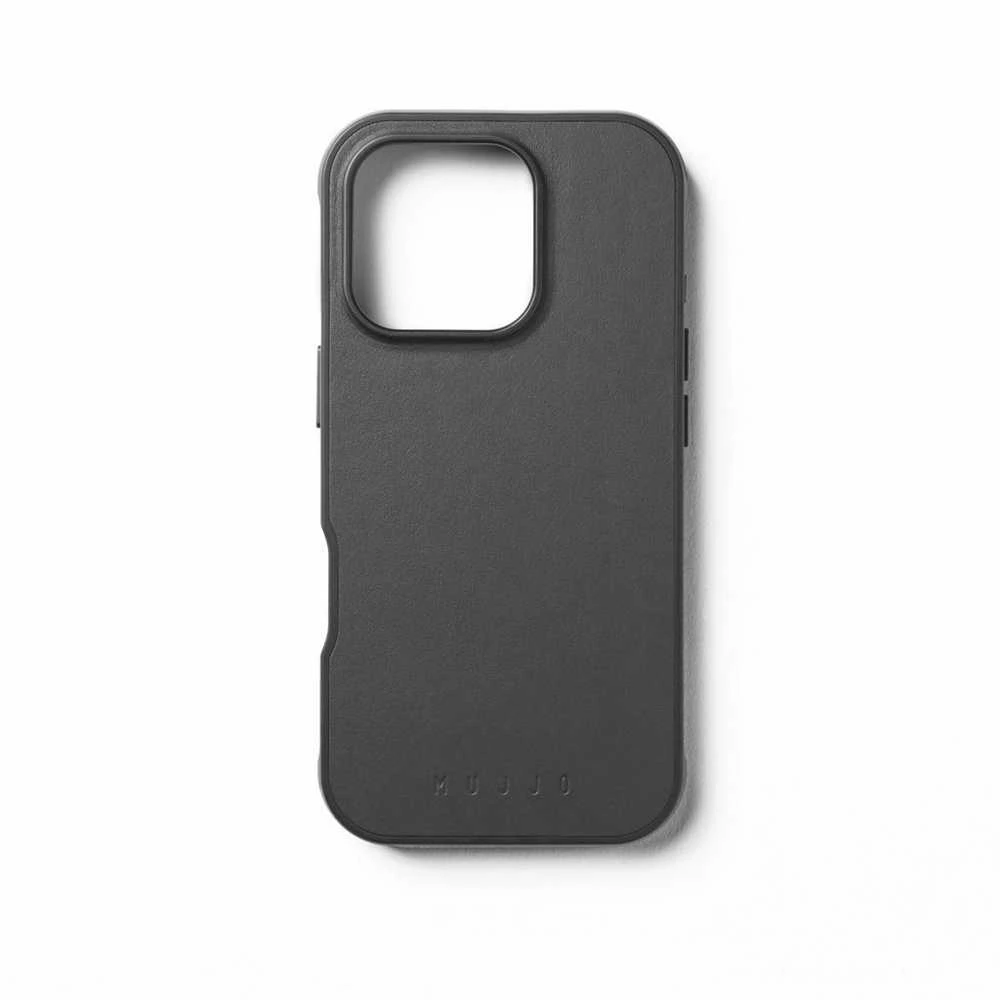 Mujjo Shield dėklas, skirtas iPhone 16 Pro – juodas