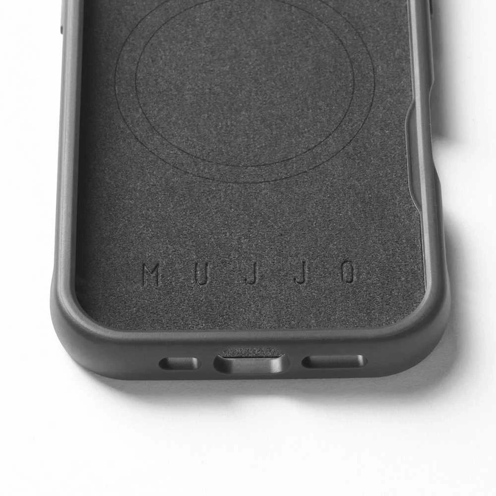 Mujjo Shield dėklas, skirtas iPhone 16 Pro – juodas
