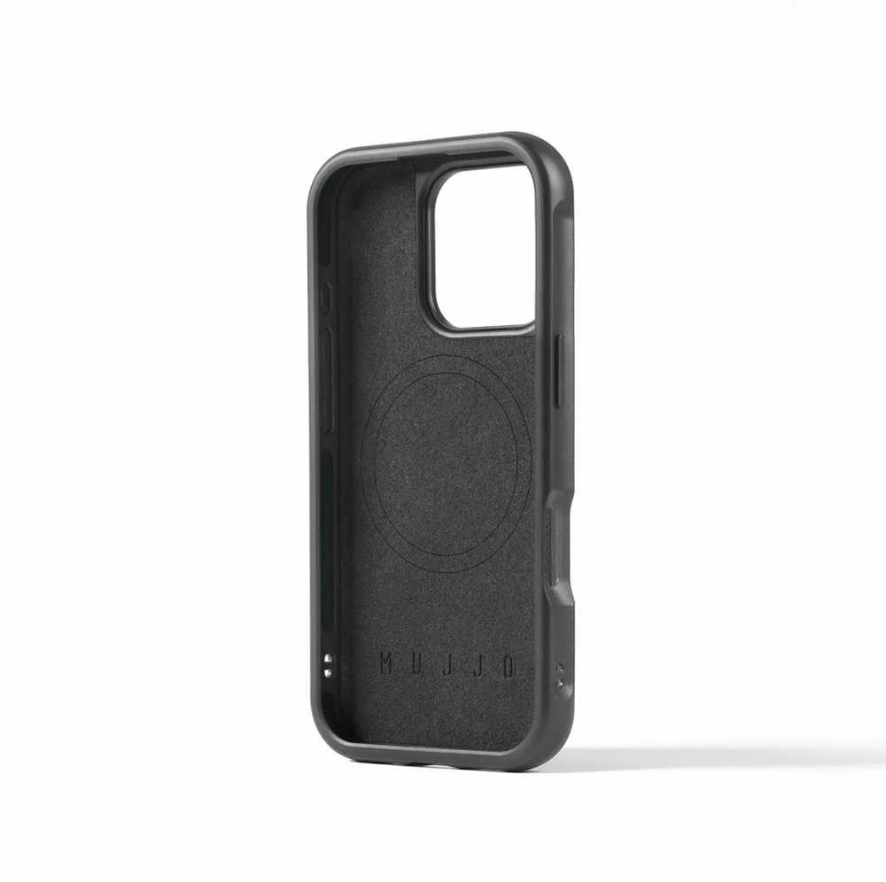 Mujjo Shield dėklas, skirtas iPhone 16 Pro – juodas