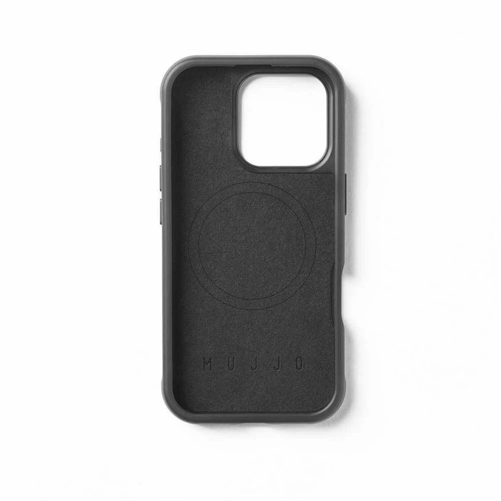 Mujjo Shield dėklas, skirtas iPhone 16 Pro – juodas