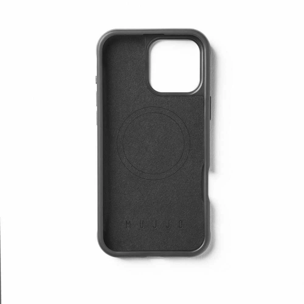 Mujjo Shield dėklas, skirtas iPhone 16 Pro Max – juodas