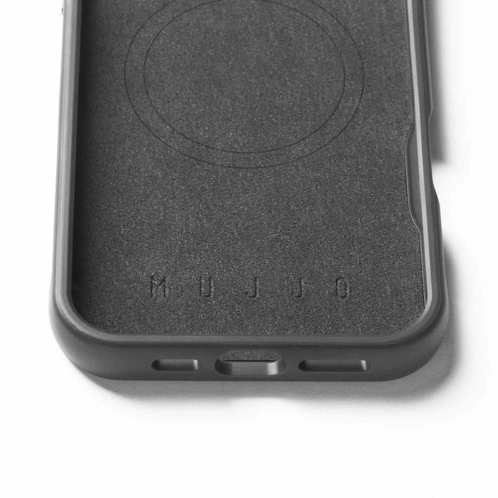 Mujjo Shield dėklas, skirtas iPhone 16 Pro Max – juodas