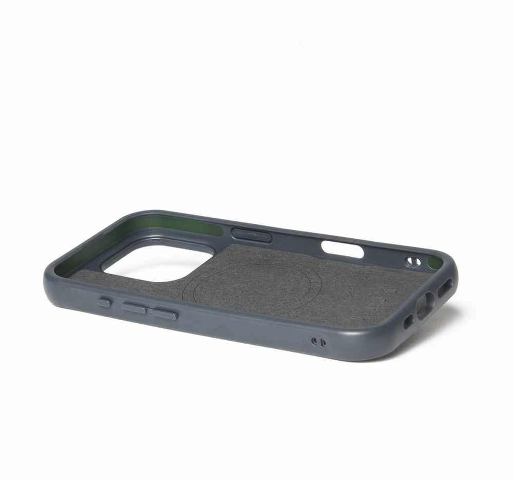 „Mujjo Shield“ dėklas, skirtas „iPhone 16 Pro“, su maksimalia apsauga ir suderinamumu su „MagSafe“ – plieno mėlynumo
