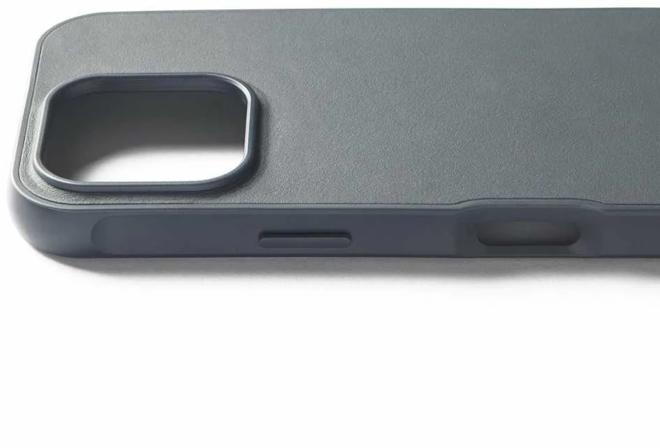 „Mujjo Shield“ dėklas, skirtas „iPhone 16 Pro“, su maksimalia apsauga ir suderinamumu su „MagSafe“ – plieno mėlynumo