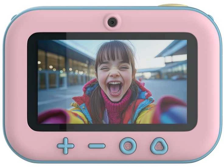 „myFirst Camera Insta 20“ – momentinis fotoaparatas su spausdintuvu ir etikečių spausdinimo funkcija, 3 colių „Full HD IPS“ ekranu ir dvigubu 16 MP objektyvu (cukraus vatos mišinys)
