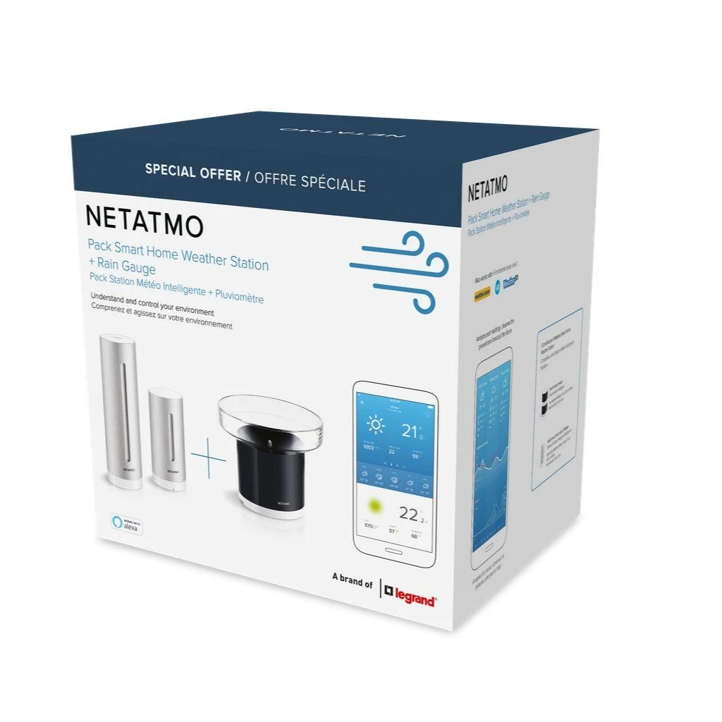 Netatmo Rinkinys orų stotis + lietaus matuoklis
