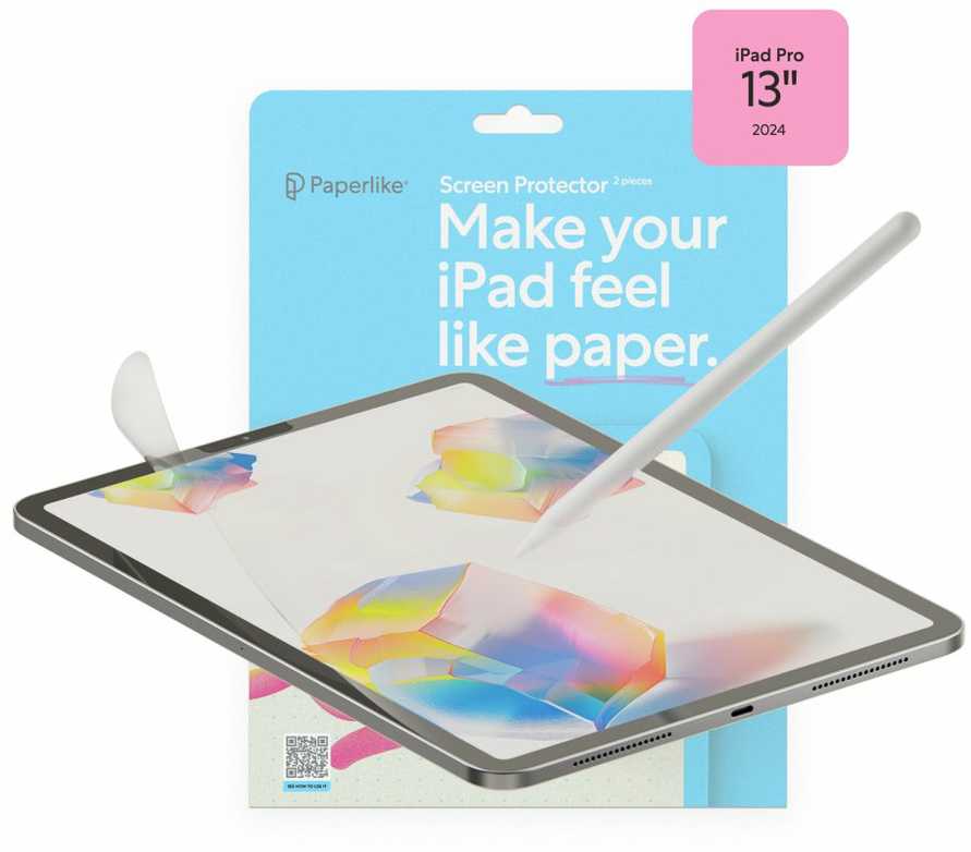 „Paperlike Screen 2.1“ apsauginis dangtelis „iPad Pro 13“, 2024 m.