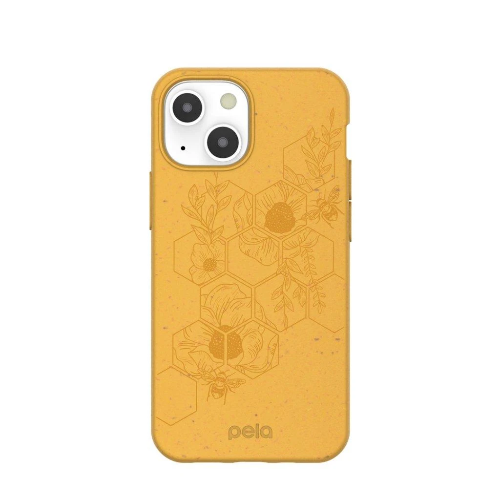 Pela Pela Classic medaus ekologiškas iPhone 13 mini dėklas – Hive Edition