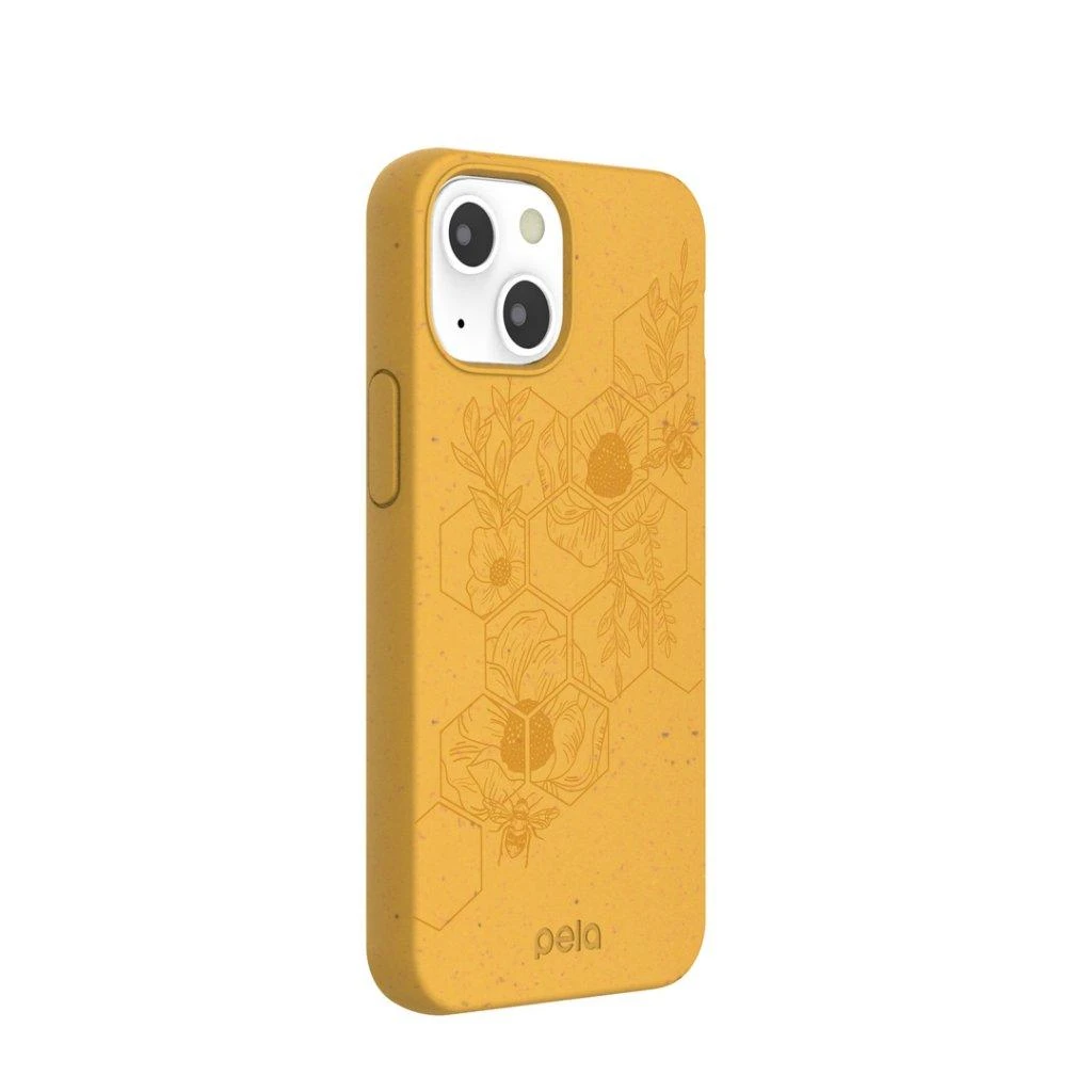 Pela Pela Classic medaus ekologiškas iPhone 13 mini dėklas – Hive Edition