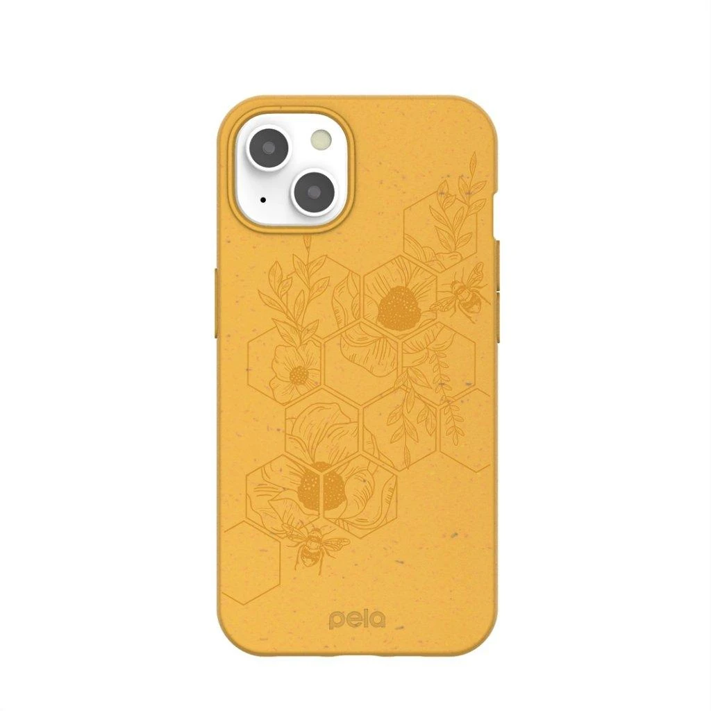„Pela Classic“ dėklas „Hive Edition“ – medaus spalvos, skirtas „iPhone 13“ – medaus spalvos Geltona