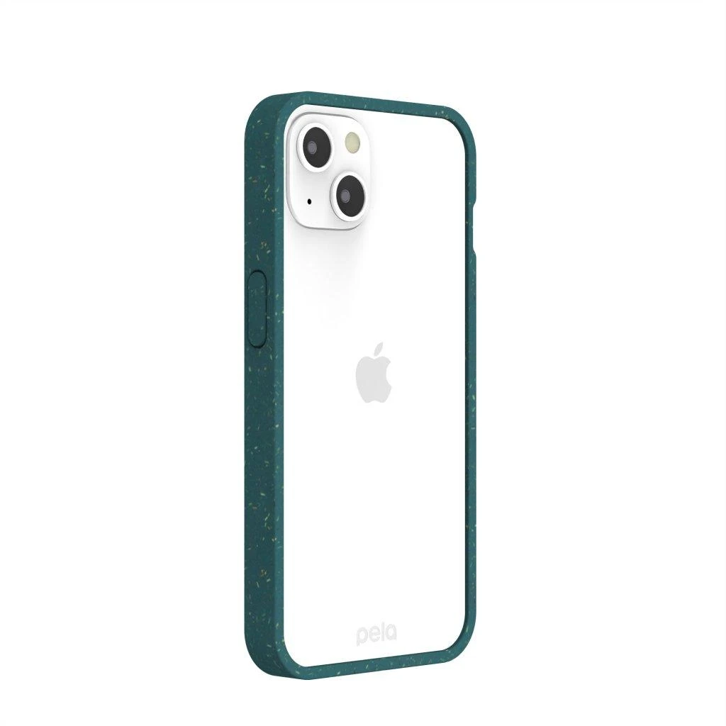 Pela skaidrus dėklas, skirtas iPhone 13 - Žalias