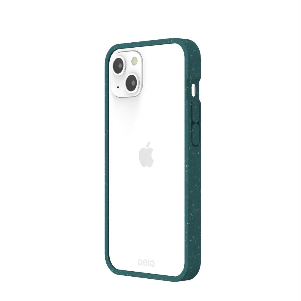 Pela skaidrus dėklas, skirtas iPhone 13 - Žalias