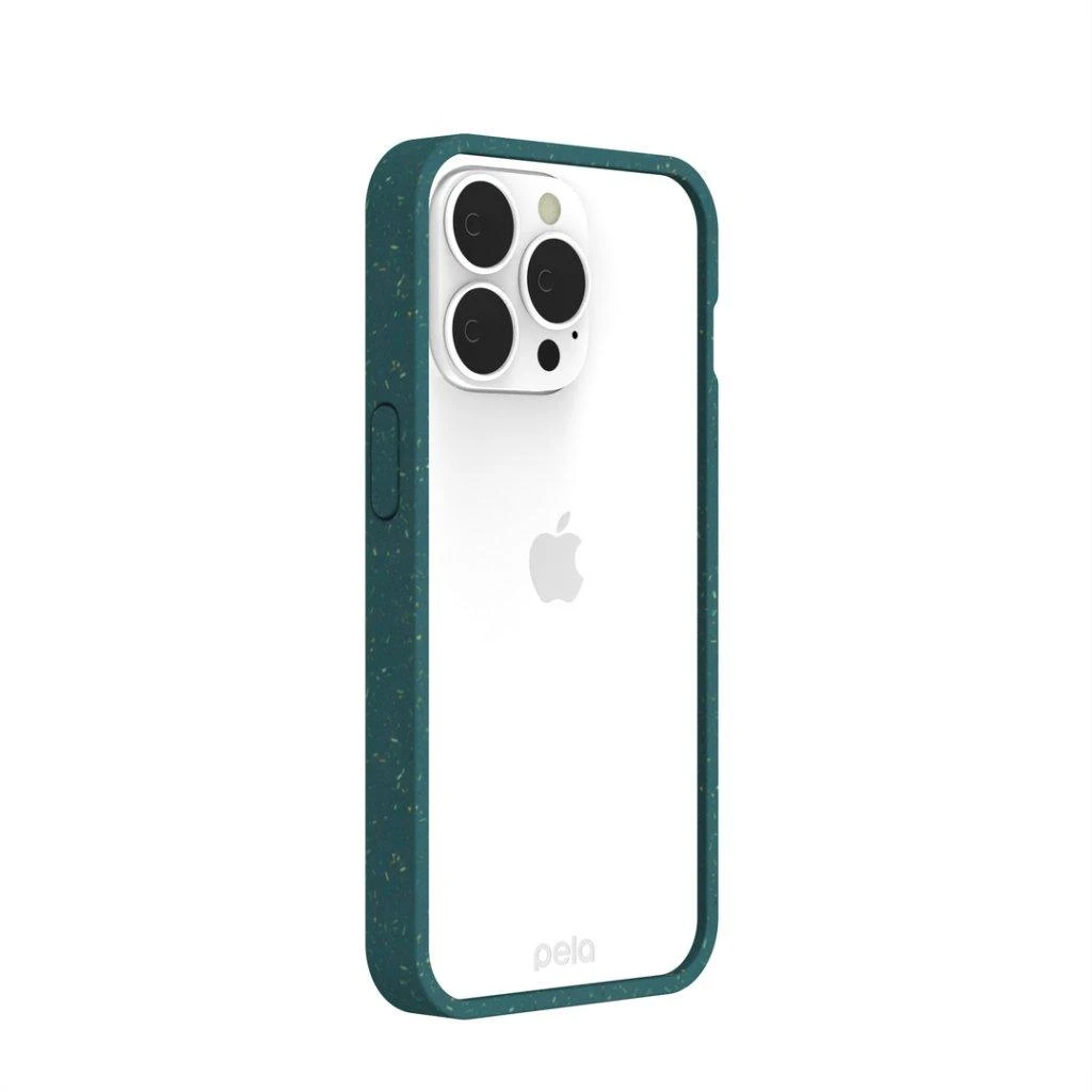 Pela skaidrus dėklas, skirtas iPhone 13 Pro - Žalias