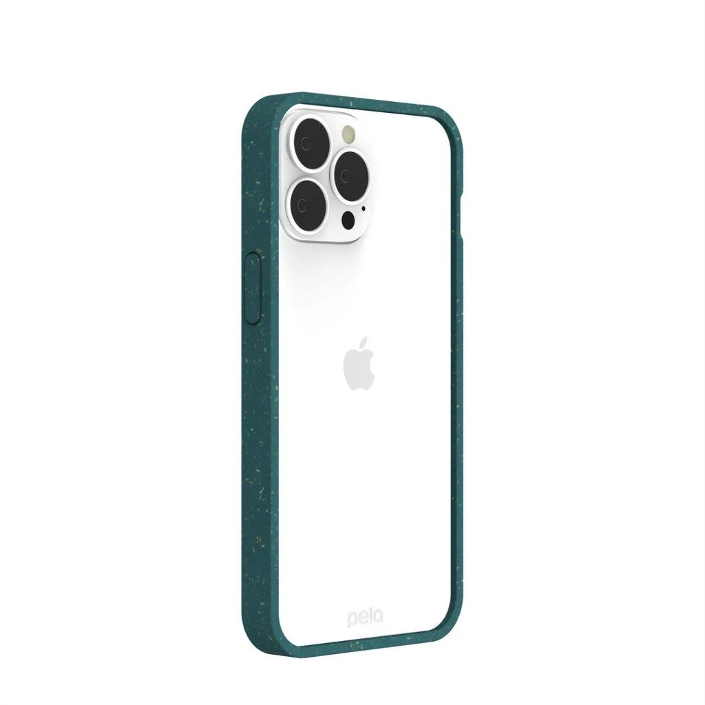 Pela skaidrus dėklas, skirtas iPhone 13 Pro Max - Žalias