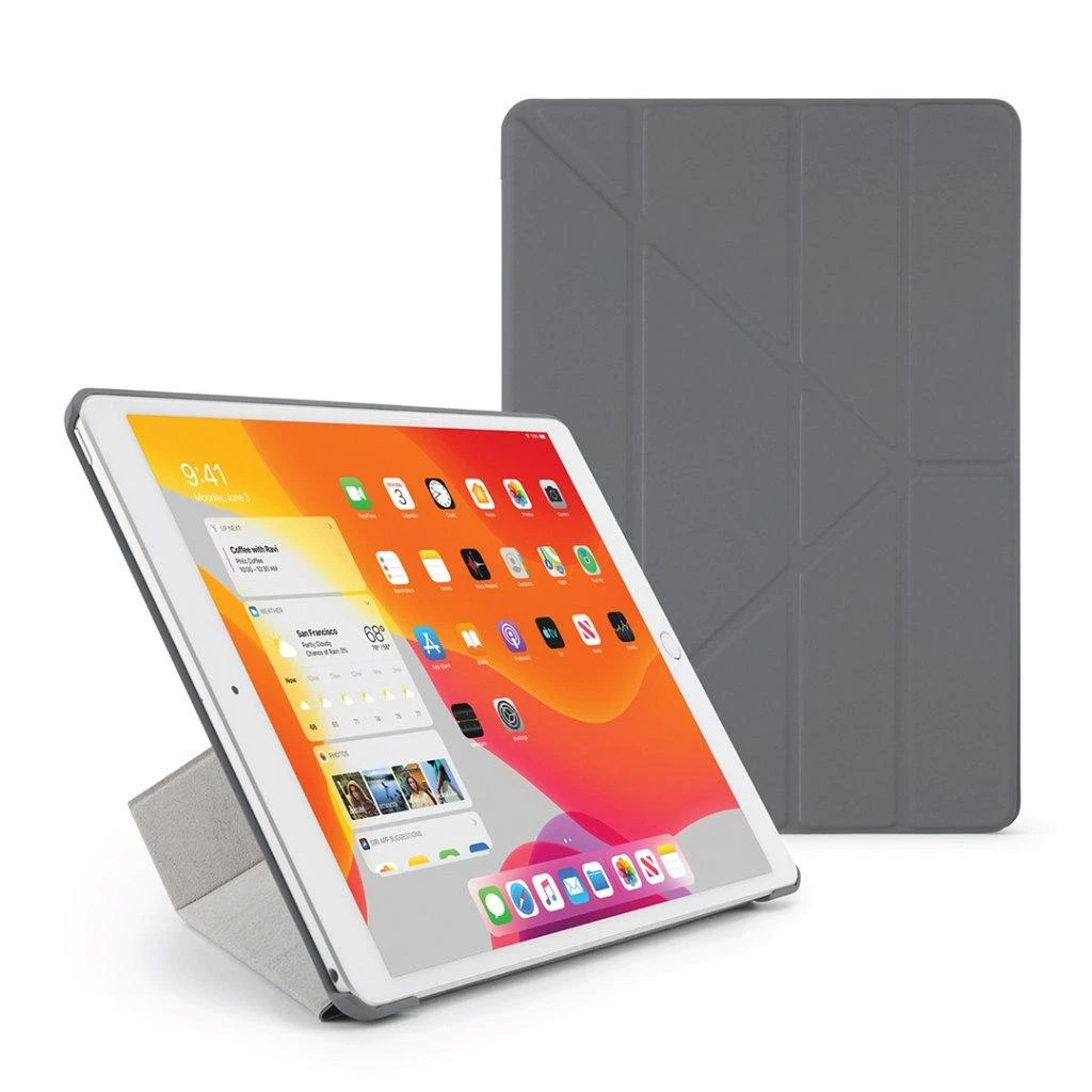 Pipetto Origami No1 Original dėklas, juodos spalvos – Apple iPad 10.2 (2021/2020/2019)