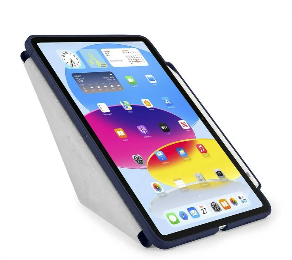 Pipetto Origami No3 Pieštukas dėklas, tamsiai mėlynos spalvos – Apple iPad 10.9 (2022)