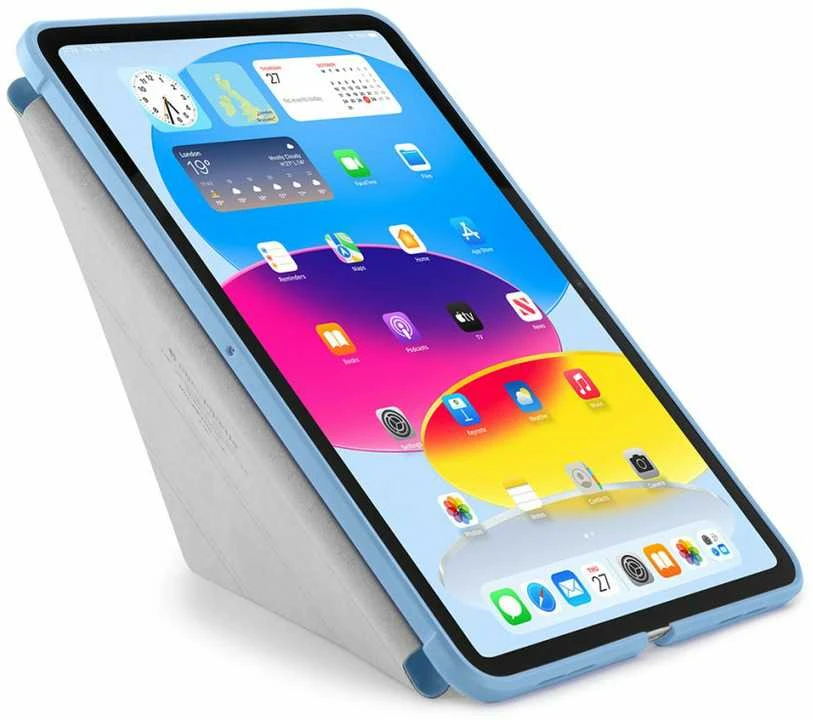 Pipetto iPad 10.9" (10-osios kartos) Origami No1 originalus dėklas - šviesus mėlynas
