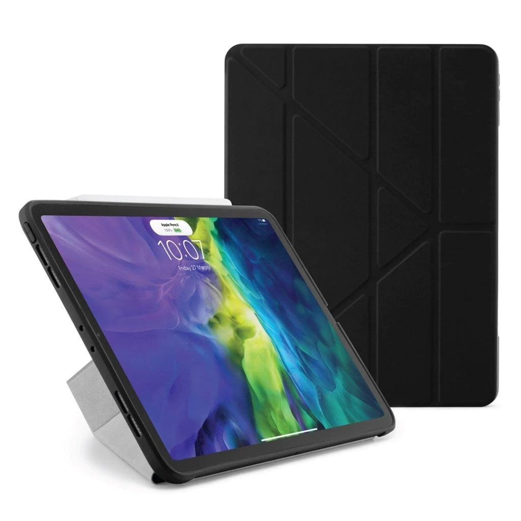 Pipetto planšetinio kompiuterio dėklas Pipetto Origami dėklas, skirtas iPad Air 4th Gen 10.9 – tamsiai mėlynas