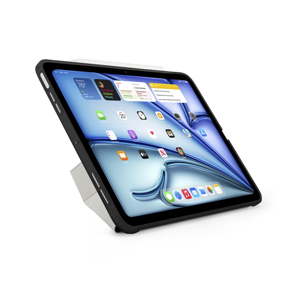 Pipetto Origami No1 Case for iPad Air 11 (2024) / iPad Air 10.9 (2022/2020) - Juodas