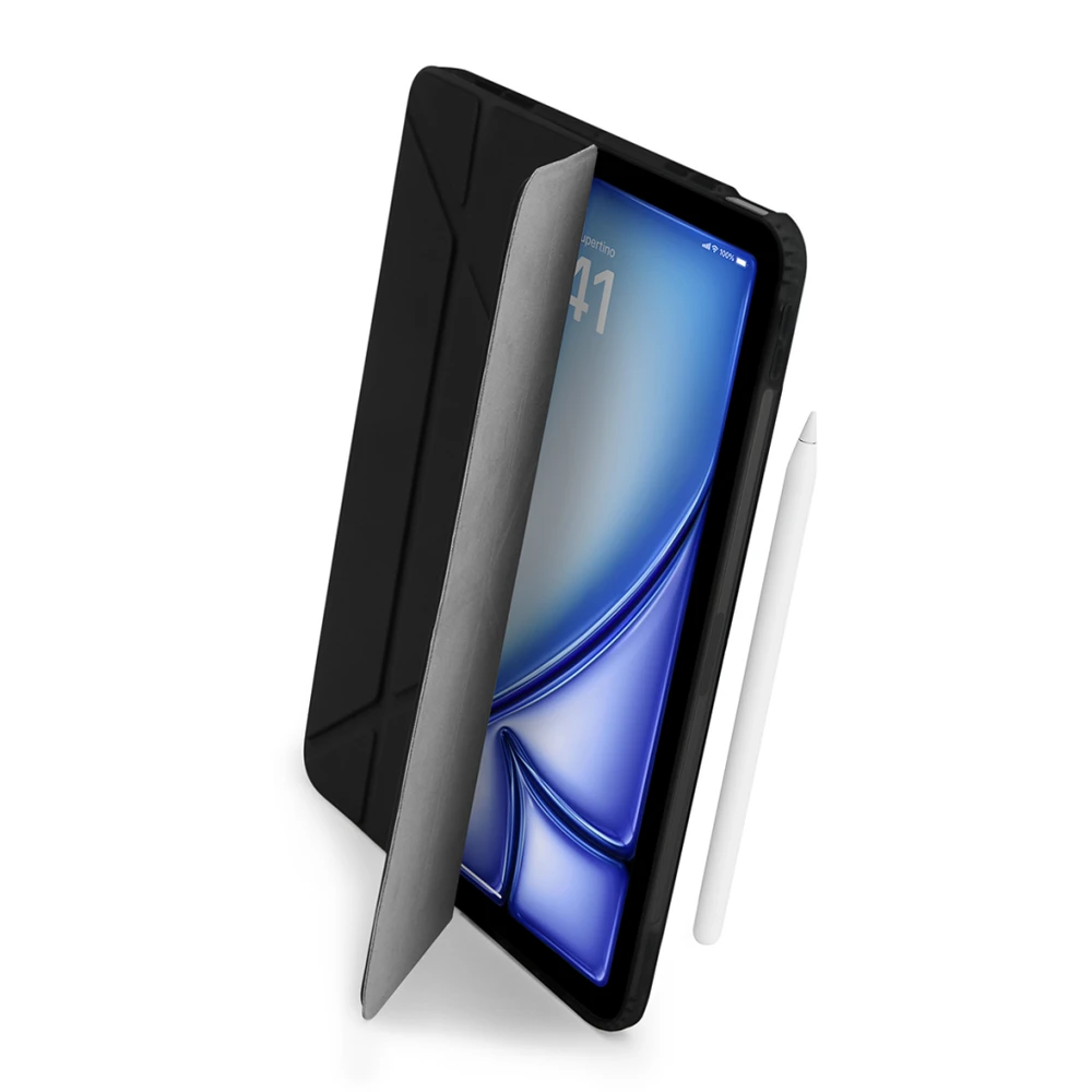 Pipetto Origami No1 Case for iPad Air 11 (2024) / iPad Air 10.9 (2022/2020) - Juodas