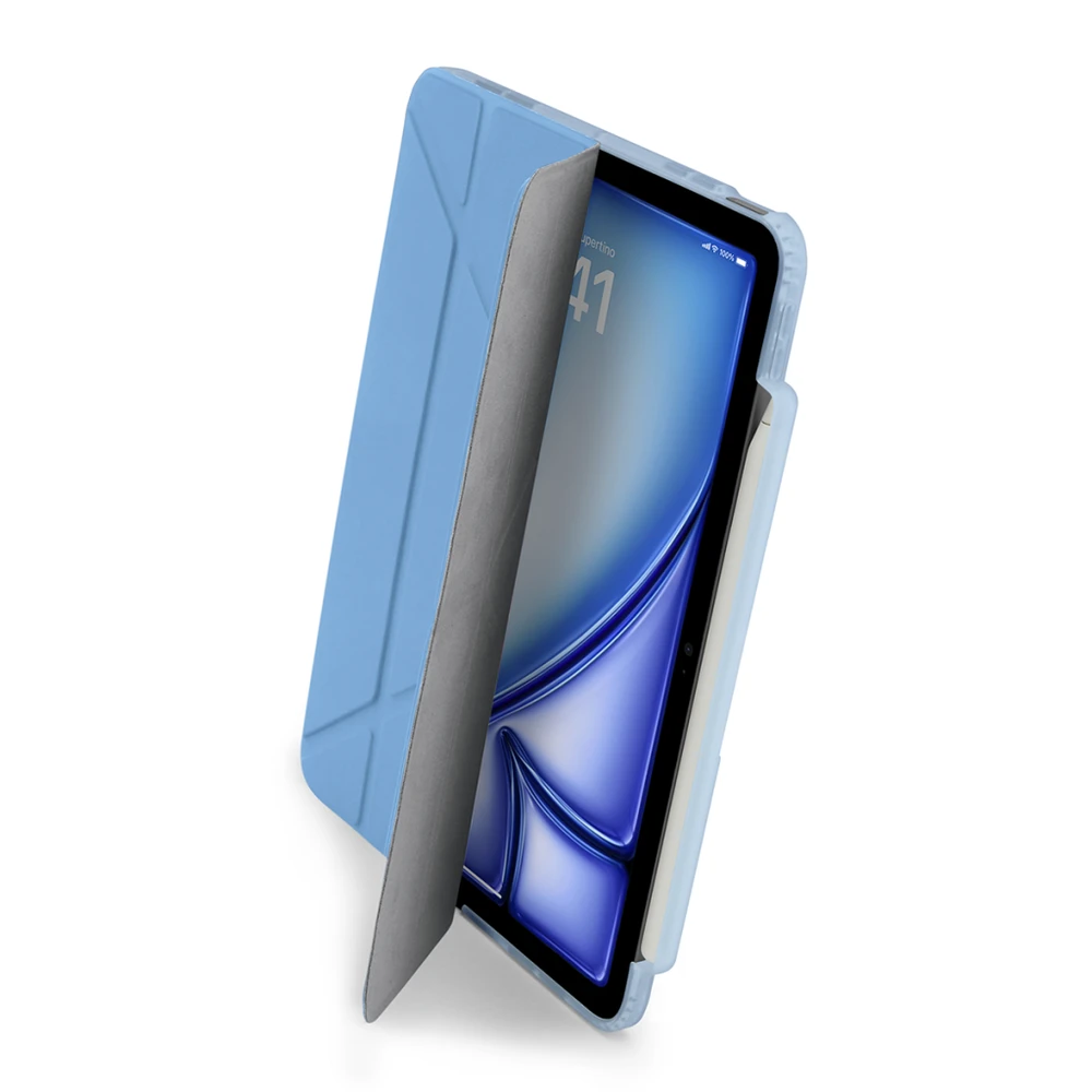 Pipetto Origami No3 Pieštukas Case for iPad Air 11 - Light mėlynas