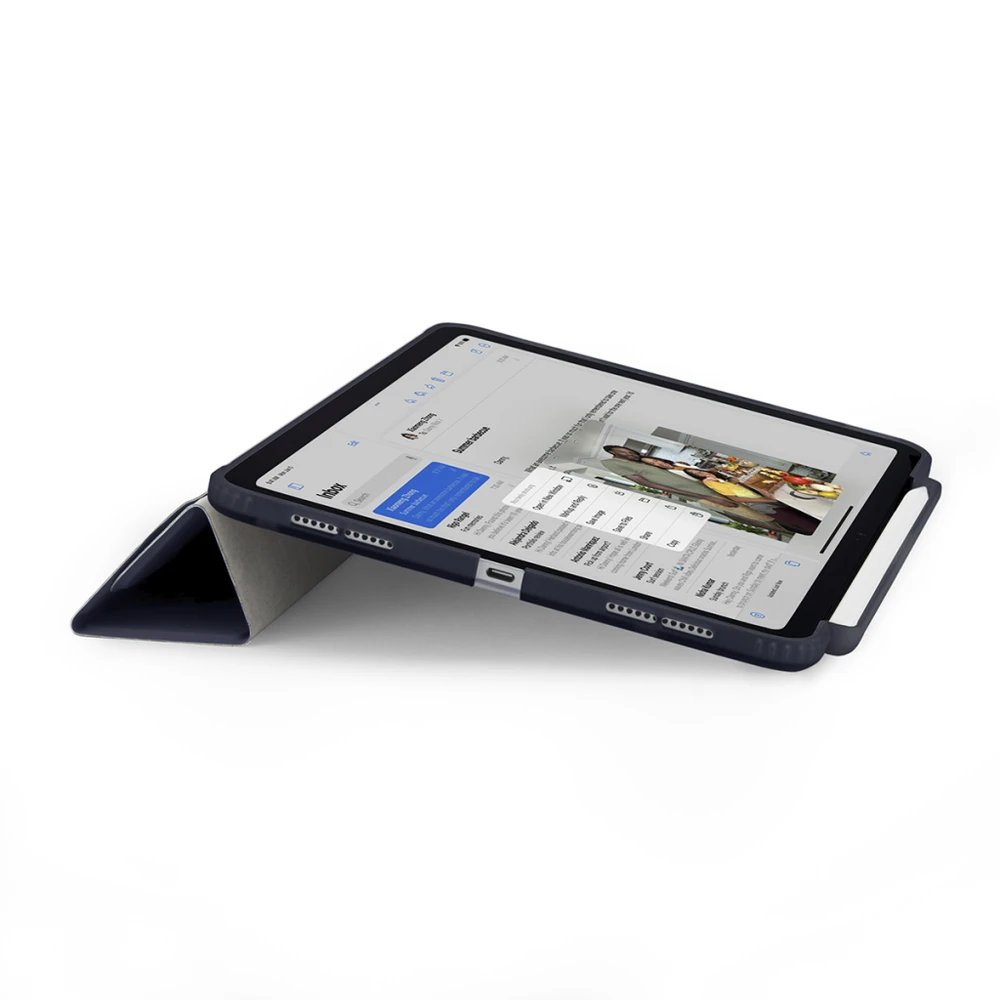 Pipetto Origami No3 Pieštukas Case for iPad Air 11 - Dark mėlynas