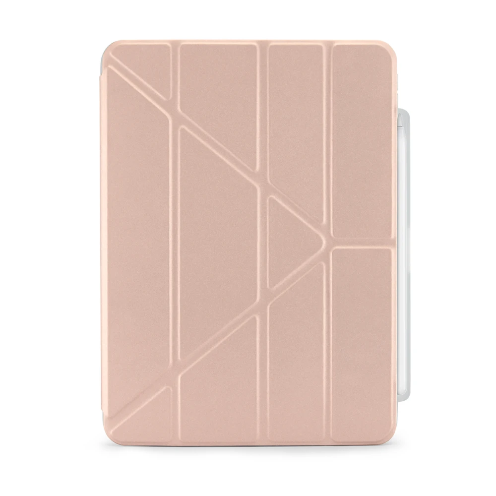 „Pipetto Origami No3 Pieštukas“ dėklas, skirtas „iPad Air 11“ – metalinės rožinės spalvos