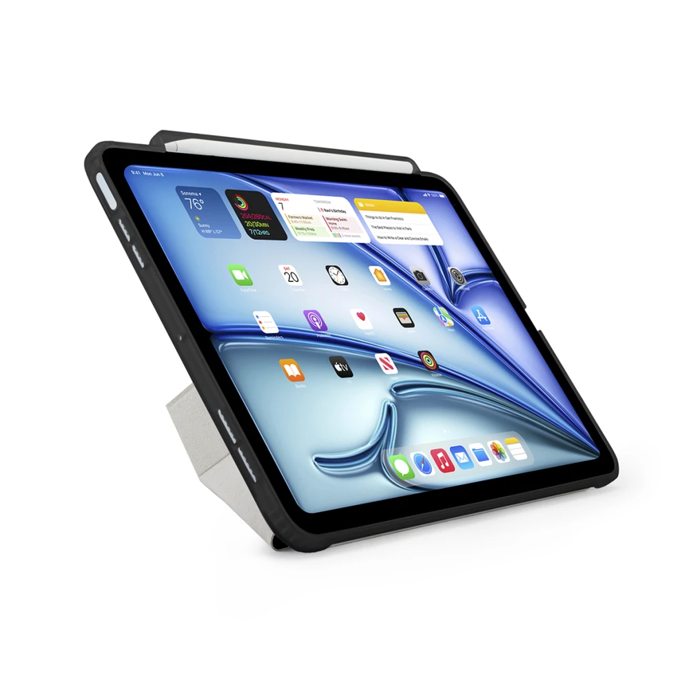 Pipetto Origami No3 Pieštukas Case for iPad Air 11 - Juodas