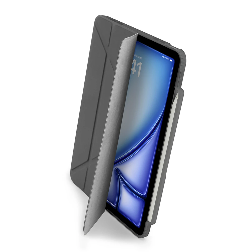 Pipetto Origami No3 Pieštukas Case for iPad Air 11 - Pilkas