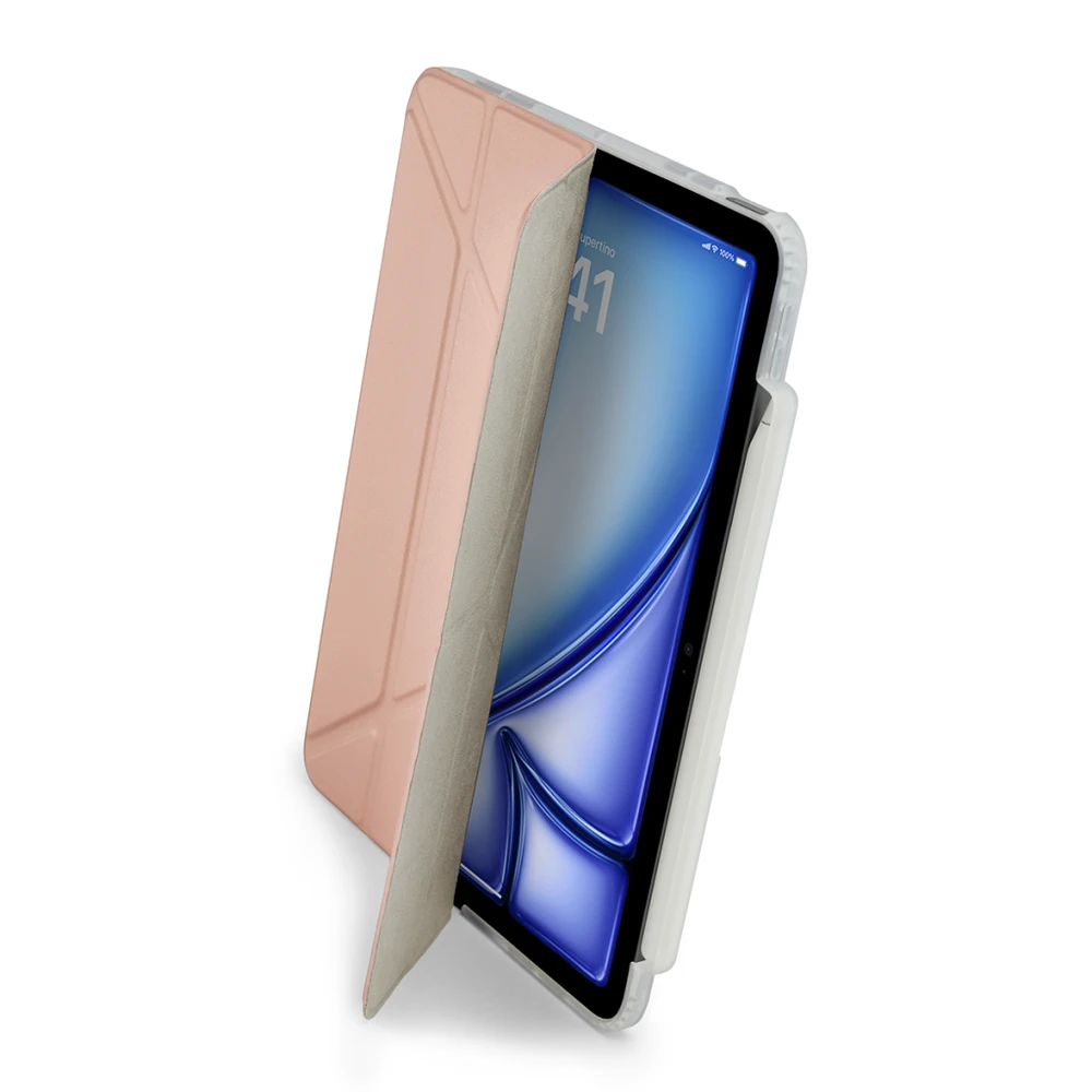 „Pipetto Origami No3 Pieštukas“ dėklas, skirtas „iPad Air 11“ – metalinės rožinės spalvos