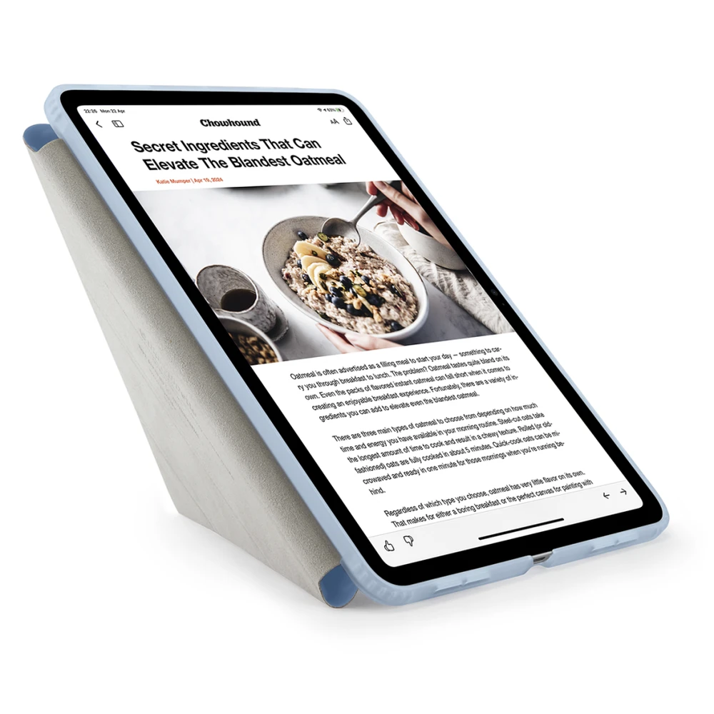 „Pipetto Origami No1“ dėklas, skirtas „iPad Air 13“ (2024 m.) – šviesus mėlynas
