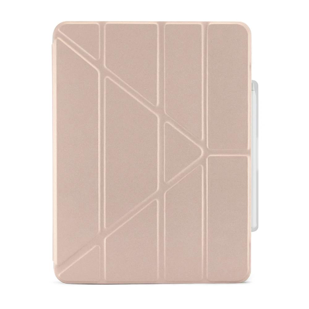 „Pipetto Origami No3 Pieštukas“ dėklas, skirtas „iPad Air 13“ (M4/M3/M2) – metalinės rožinės spalvos