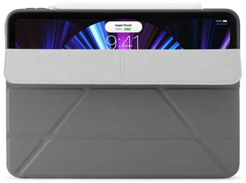 Pipetto Pipetto Origami No1 originalus TPU planšetinio kompiuterio dėklas – apsauginis dangtelis, skirtas iPad Pro 11 "1/2 / 3G (tamsiai pilka)