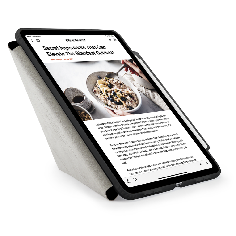 Pipetto iPad Pro 11 (2024) Origami No3 Pieštukas Case Juodas