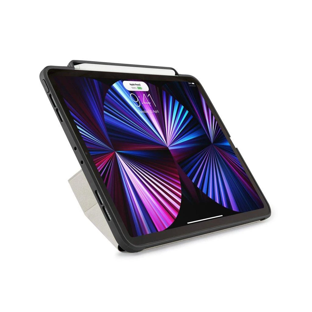 Pipetto iPad Pro 11 colių (2021 m.) Origami No3 pieštuko dėklas – juodas