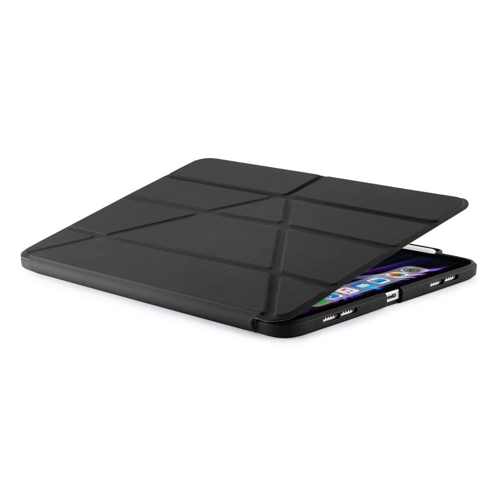 Pipetto iPad Pro 11 colių (2021 m.) Origami No3 pieštuko dėklas – juodas