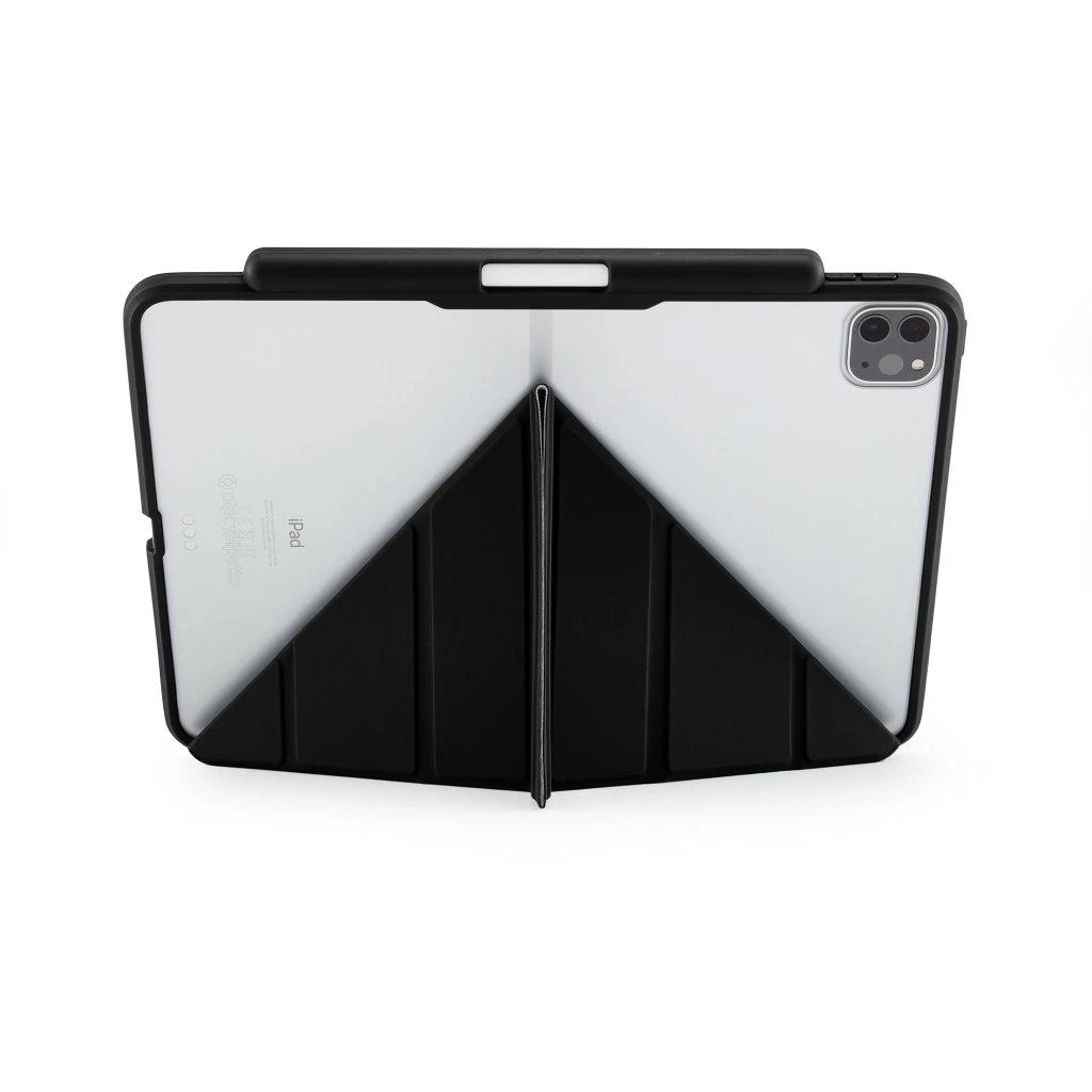 Pipetto iPad Pro 11 colių (2021 m.) Origami No3 pieštuko dėklas – juodas