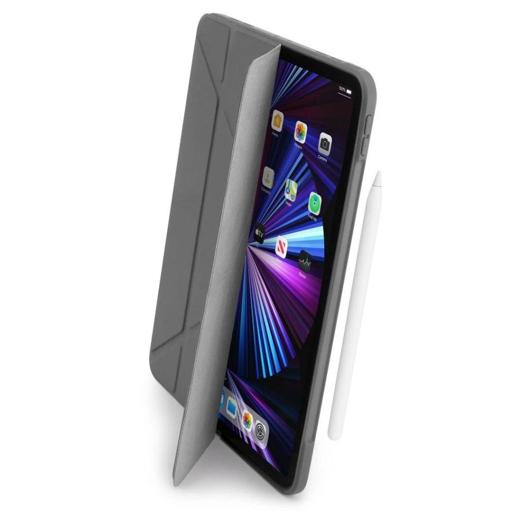 Pipetto Pipetto Origami No1 originalus TPU planšetinio kompiuterio dėklas – apsauginis dangtelis, skirtas iPad Pro 11 "1/2 / 3G (tamsiai pilka)