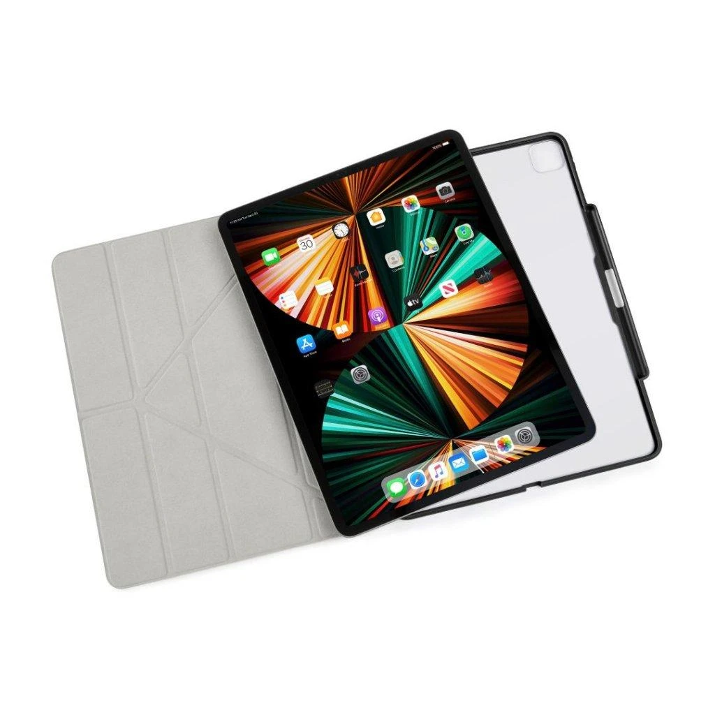 Pipetto Pipetto Origami No3 pieštuko dėklas – apsauginis dangtelis su Apple Pieštukas for Pro 12,9 "3/4 / 5G (juodas) laikikliu
