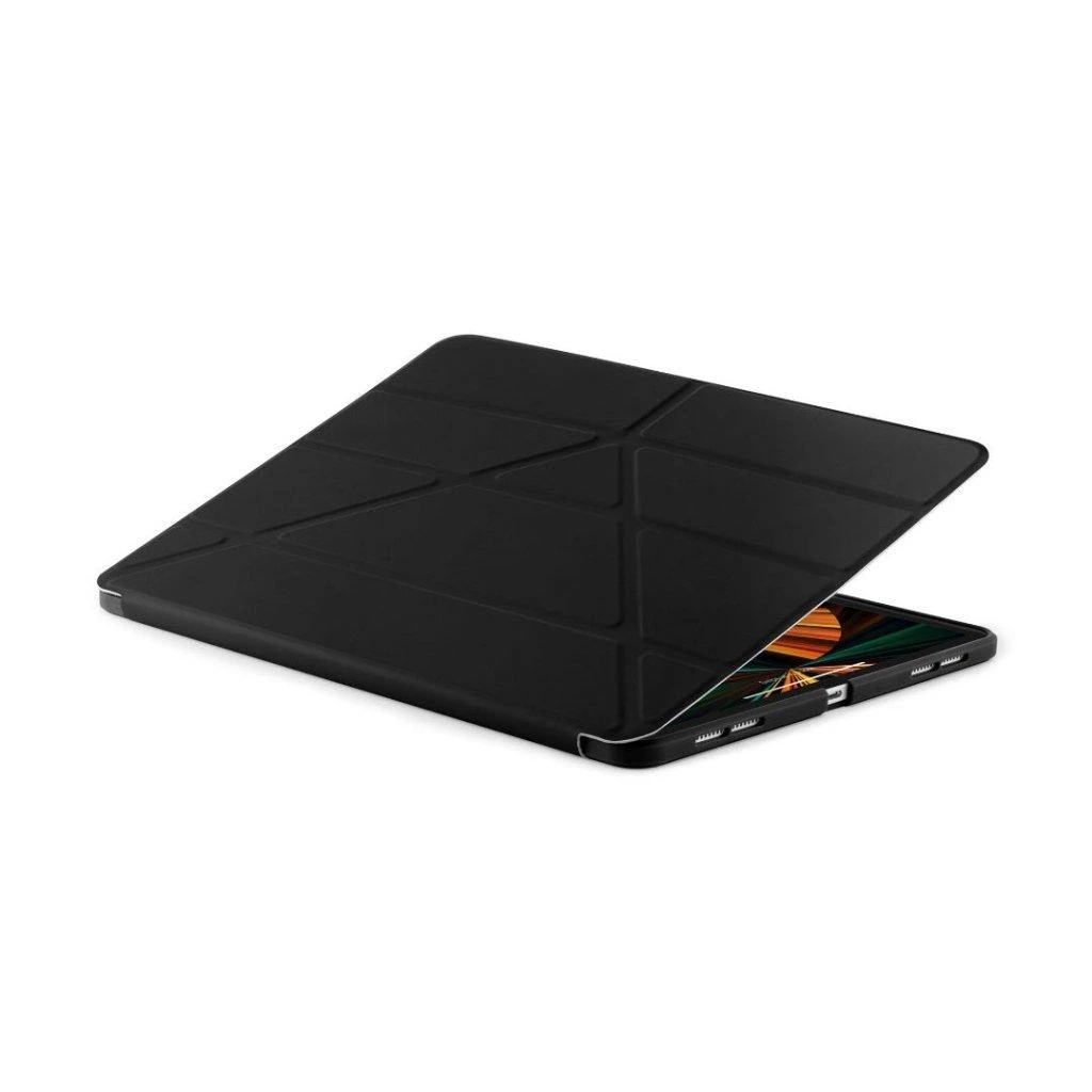 Pipetto Pipetto Origami No1 originalus TPU planšetinio kompiuterio dėklas – apsauginis dangtelis, skirtas iPad Pro 12,9 colio 3/4 / 5G (juodas)