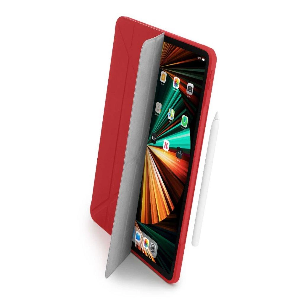Pipetto Pipetto Origami No1 originalus TPU planšetinio kompiuterio dėklas – apsauginis dangtelis, skirtas iPad Pro 12,9 colio 3/4 / 5G (juodas)