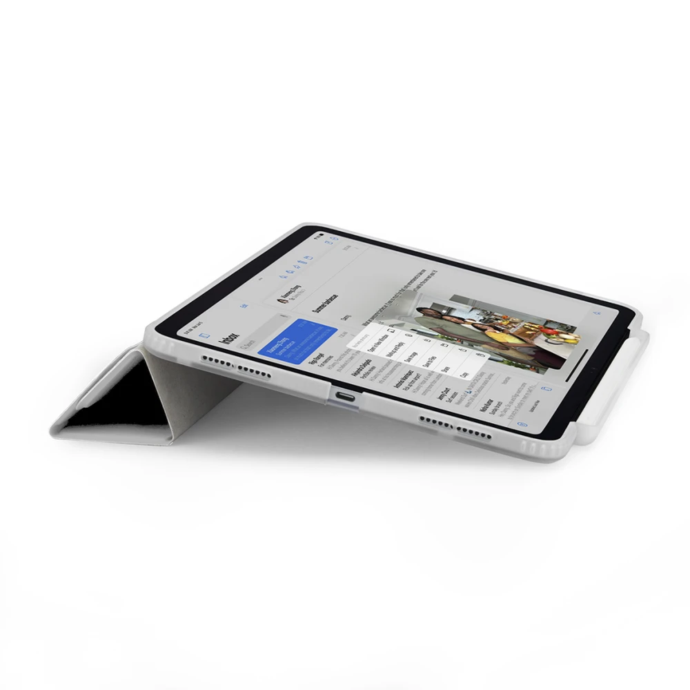 Pipetto Origami No3 Pieštukas Case for iPad Pro 13 - Baltas