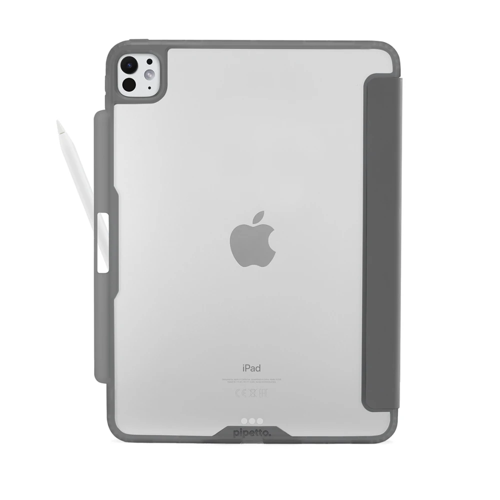 Pipetto Origami No3 Pieštukas Case for iPad Pro 13 - Pilkas