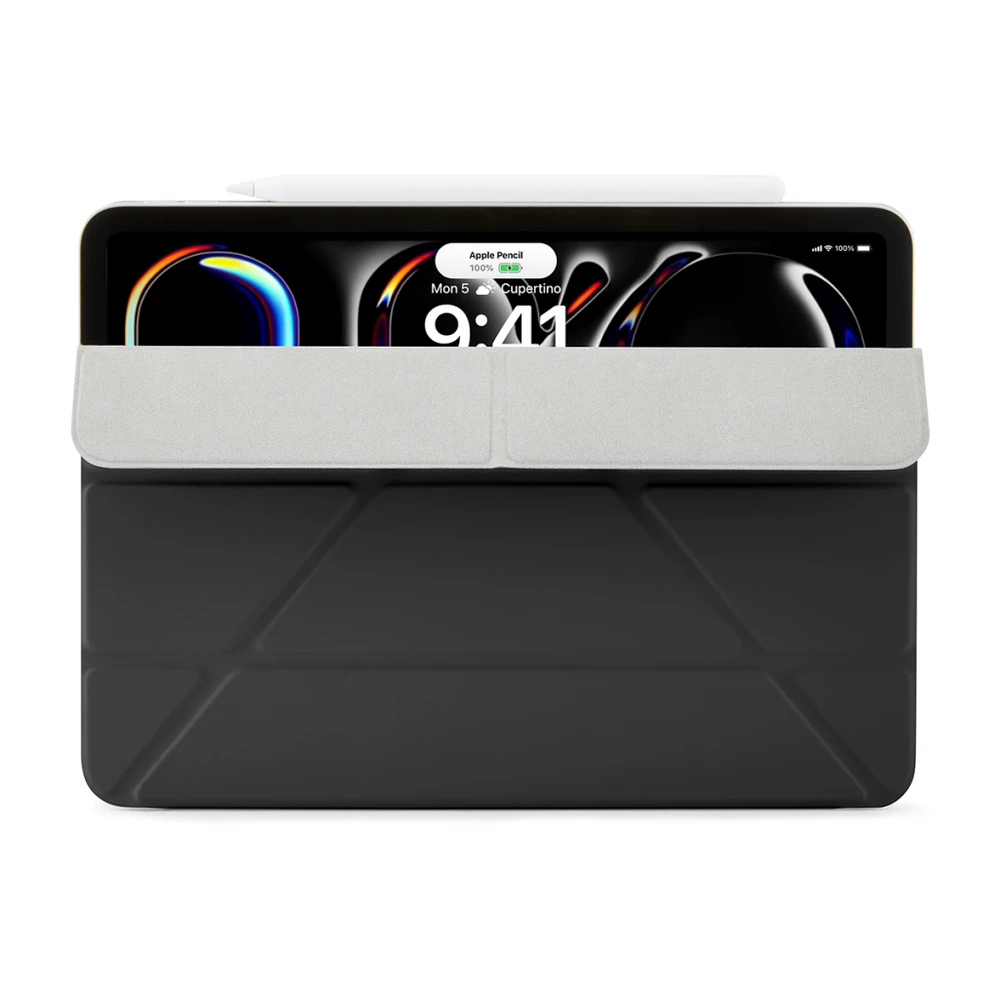 Dėklas na tablet Pipetto Pipetto iPad Pro 13 (2024) Origami No4 Folio Case - Juodas