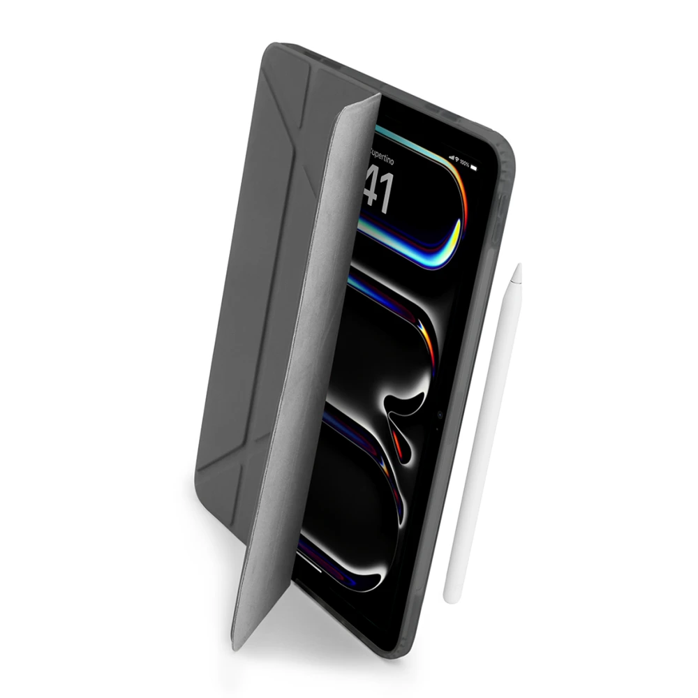 Pipetto iPad Pro 13 (2024) Origami No1 originalus dėklas – pilkas