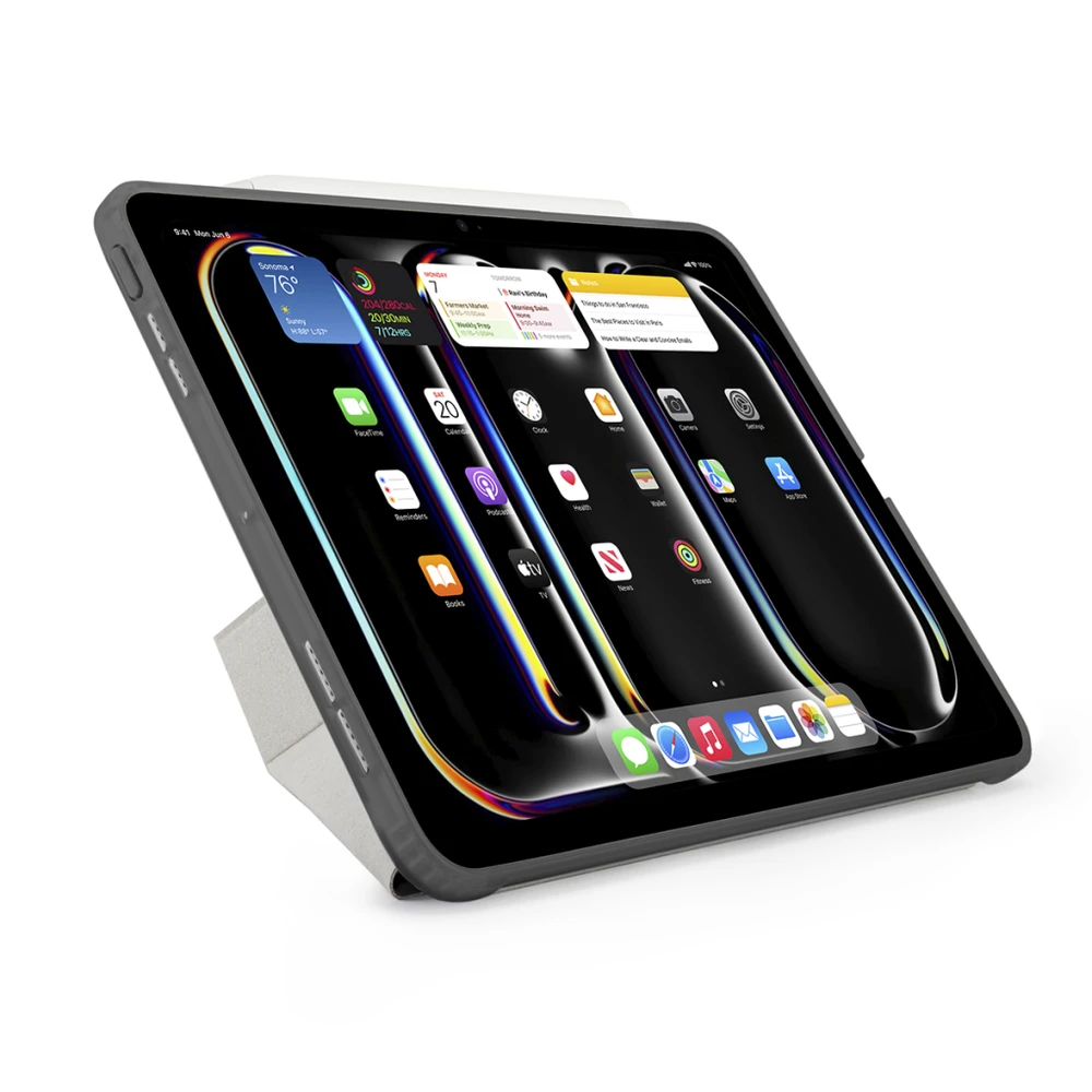 Pipetto iPad Pro 13 (2024) Origami No1 originalus dėklas – pilkas